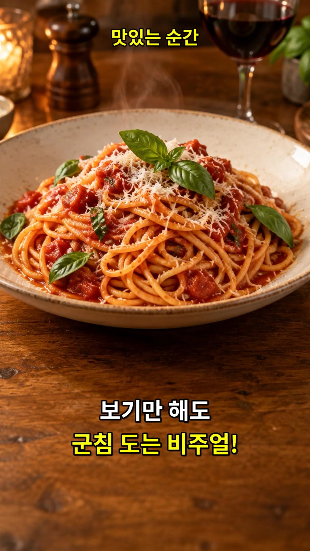 맛있는 순간 템플릿 적용 영상